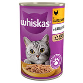Nasses Katzenfutter Huhn in Gelee Whiskas 400g